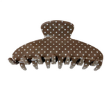 Brown Polka Dot Clip